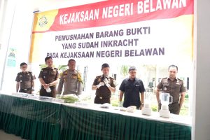 Kajari Belawan Blender Barang Bukti 116,35 Gram Sabu