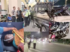 Digilas Mobil Pick Up di Jalan Kapten Rahmat Budin, Wartawan Media Online Tewas