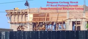 Gerbang Mewah Tanpa PBG Belum Ditindak, LP3 Puji Kehebatan PT Royal Platinum Persada Hadapi Ketegasan Walikota Medan