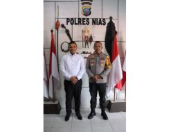 Pjs Wali Kota Gunungsitoli Silaturahmi ke Polres Nias dan Kejaksaan Negeri