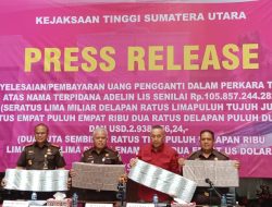 Kejati Sumut Terima Rp153,2 Miliar Uang Pengganti dari Terpidana Pembalakan Hutan Adelin Lis, Harli Siregar: Bukti Kejaksaan Dalam Pulihkan Keuangan Negara