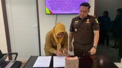 Terdakwa Sutio Kembalikan Uang Rp95 Juta ke Kejari Asahan