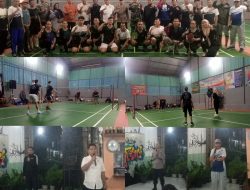 Dispora Medan dan Camat Medan Marelan Buka Turnamen Badminton PB Mitra Sporty : Kompak dan Sehat Diatas Kemenangan