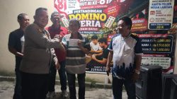 Rayakan HUT RI ke-81, Jurnalis Medan Utara Gelar Domino Ceria di Halaman Mapolsek Medan Labuhan