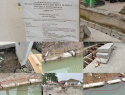 UDitch Pecah dan Rompal di Proyek Drainase Jalan Baru-Jalan Andansari Kel. Terjun Rp. 6,9 Miliar, SDABMBK Medan dan Kontraktor Bungkam, LP3 : APH Cegah Kerugian Negara, Jangan Makan Gaji Buta